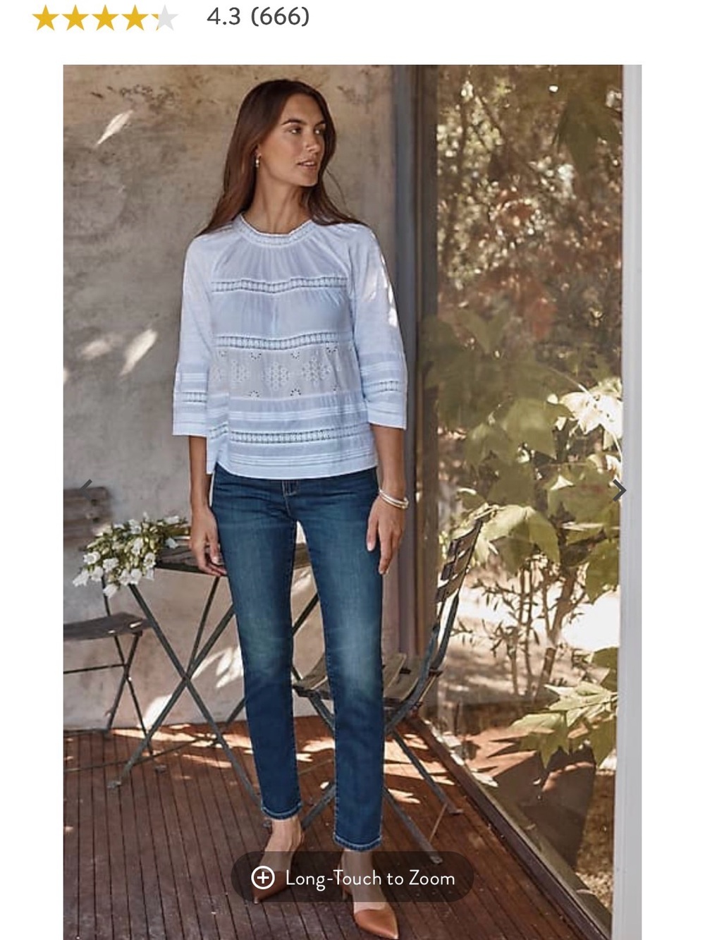 J. Jill Dark Blue Ankle Slim Straight Jeans